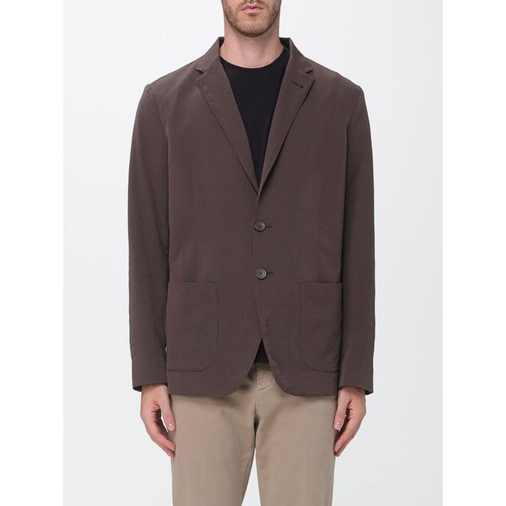 Herno Men Single-Breasted Technical Fabric Blazer Herno With Patch Pockets